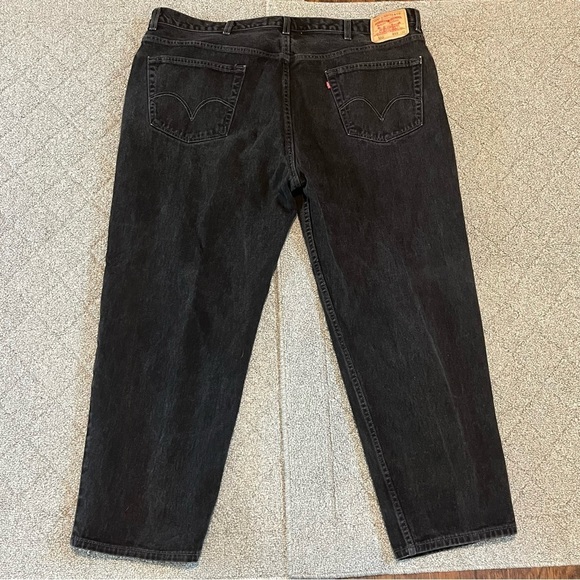 Vintage Levis 550 Jeans Mens Size 48X30 Actual 46x29 Black Relaxed Fit Denim - Picture 7 of 11